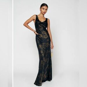 Reformation Annabelle Silk Dress Black - Size 4